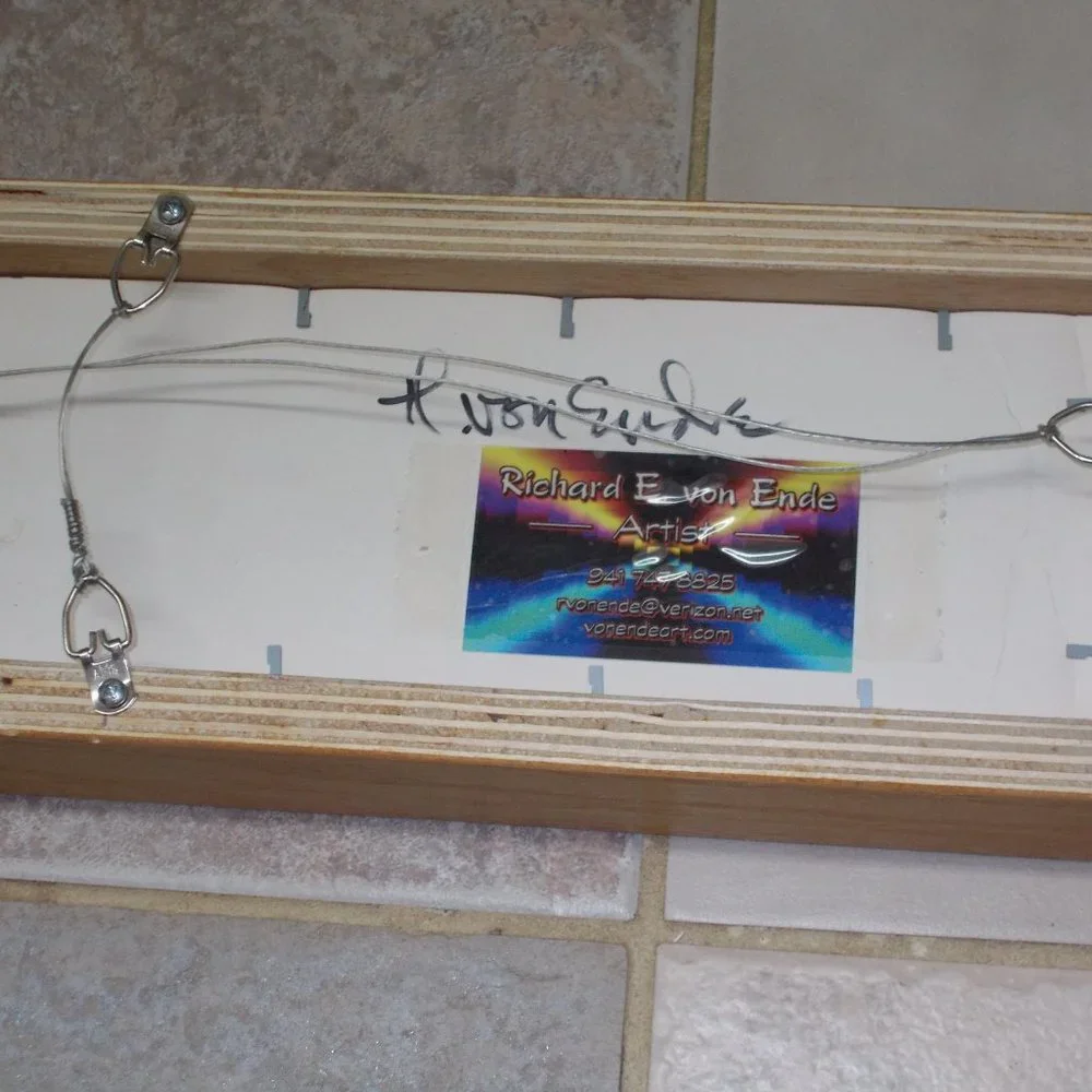 Geometerical Design art by Richard E.von Ende Artist, framed - Picture 5 of 6